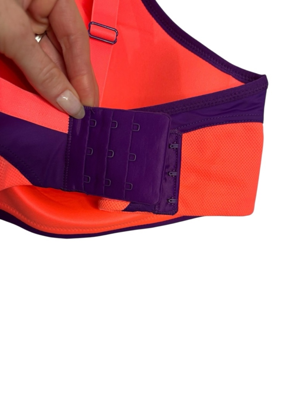 NEW Panache Sports 7341 Purple/Coral Multi Multiway Non Wired Bra Size 40DD - Picture 7 of 13